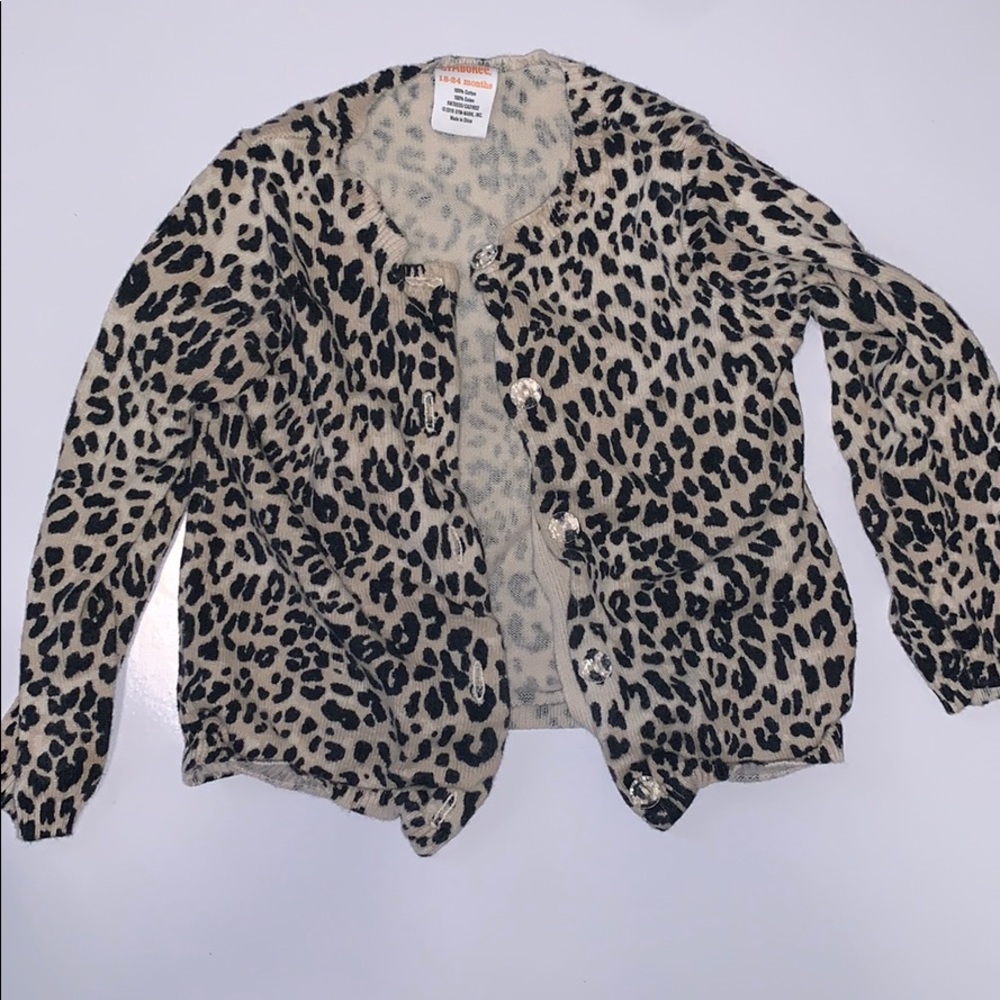 Gymboree leopard print cardigan